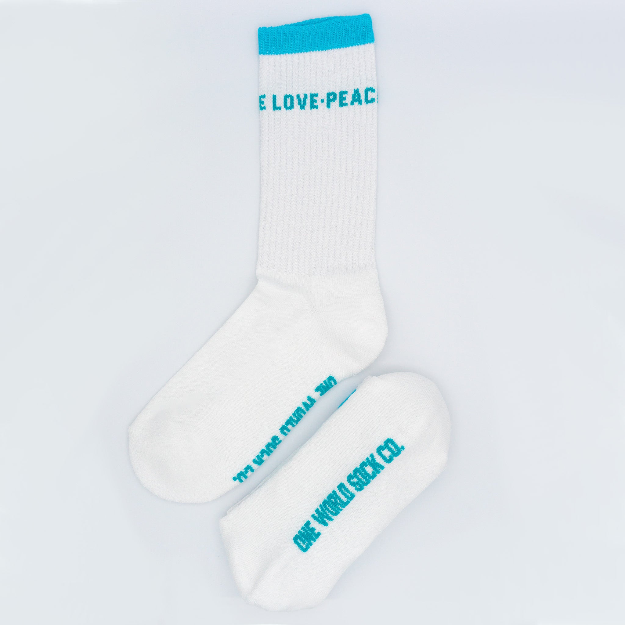 Blue & White Recycled cotton Sports Crew Socks.  Socks website. socks online Store. Mens socks. Sustainable clothing for him. Socks made from Recycled cotton. Colourful Socks for Girls. Colourful Socks for Men. Colourful Socks for women. Colourful Socks for boys.  Sustainable product. Sustainable socks. Gift ideas for women. Gift Ideas for Men. Gifts for music lovers. Gifts for musicians.