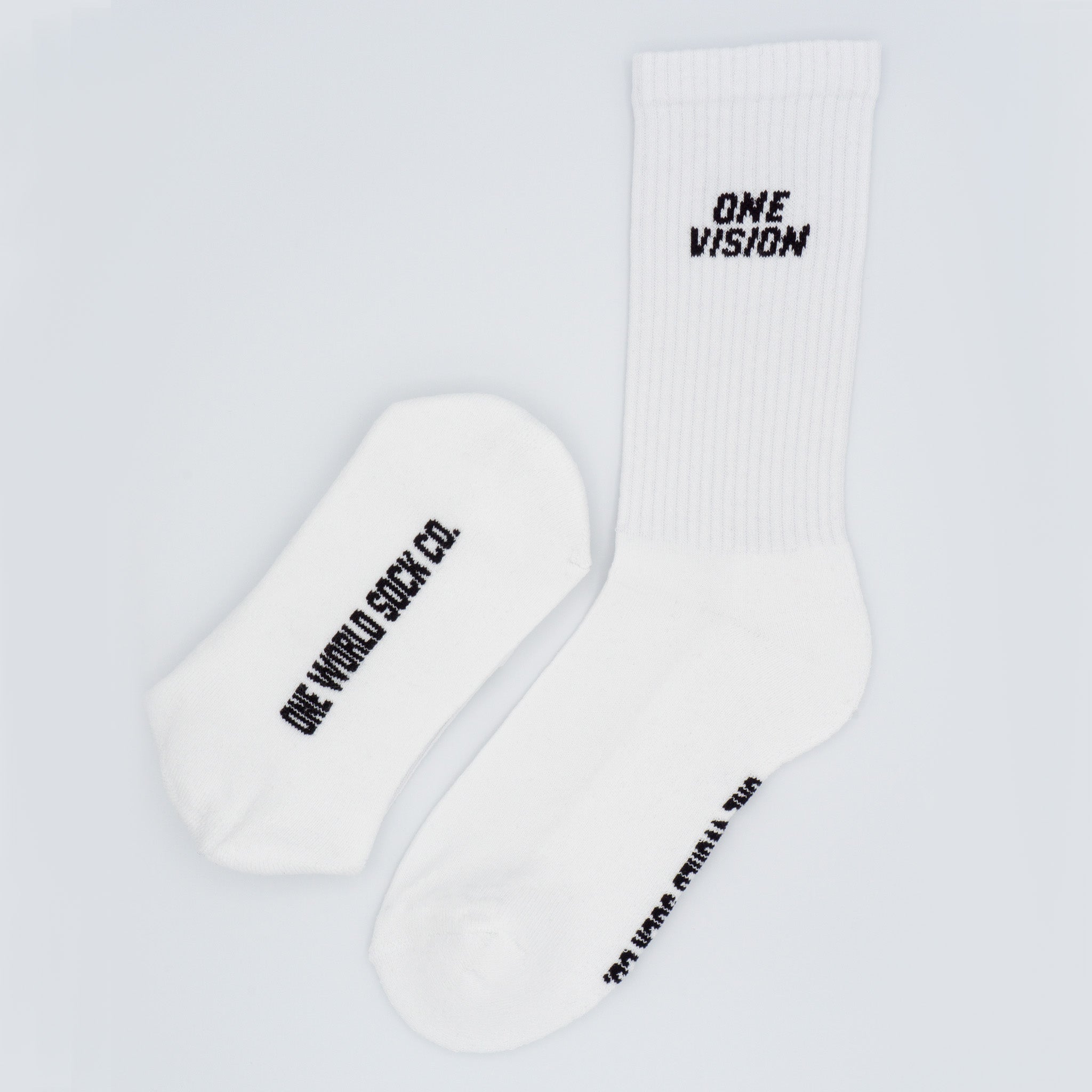 White Recycled cotton Sports Crew Socks. Socks website. socks online Store. Mens socks. Sustainable clothing for him. Socks made from Recycled cotton. Colourful Socks for Girls. Colourful Socks for Men. Colourful Socks for women. Colourful Socks for boys.  Sustainable product. Sustainable socks. Gift ideas for women. Gift Ideas for Men. Gifts for music lovers. Gifts for musicians.