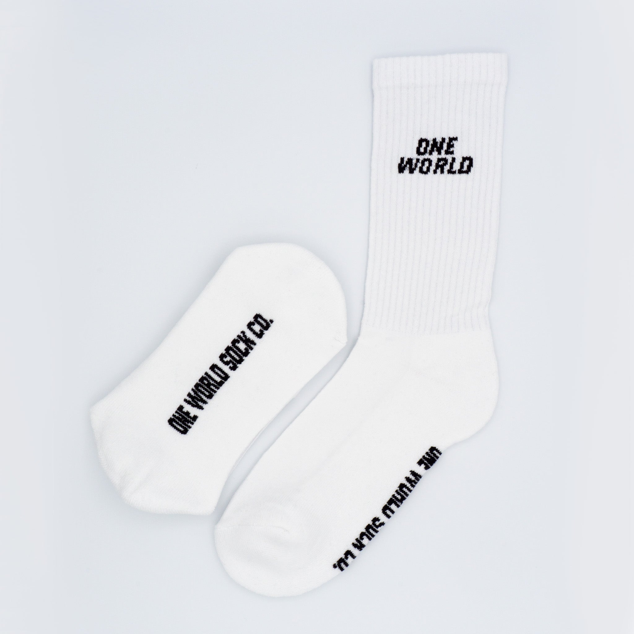 White Recycled cotton Sports Crew Socks. Socks website. socks online Store. Mens socks. Sustainable clothing for him. Socks made from Recycled cotton. Colourful Socks for Girls. Colourful Socks for Men. Colourful Socks for women. Colourful Socks for boys.  Sustainable product. Sustainable socks. Gift ideas for women. Gift Ideas for Men. Gifts for music lovers. Gifts for musicians.